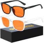 ORANZI 2 pack Blue Light Gaming Gla
