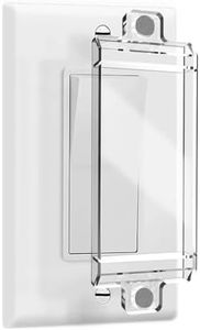 Magnetic Switch Covers, ILIVABLE Light Switch and Outlet Cover for Flat Modern Switches, Not Child Proof (Clear, 8 Pack)
