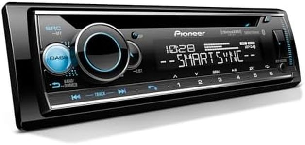 Pioneer DEH-S6220BS Touchscreen Single Din Stereo Receiver Bluetooth CD Player USB/AUX Inputs Apple Android Compatibility Hands-Free Calling