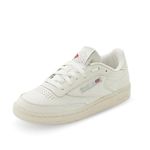 Reebok Women's Club C 85 Sneaker, Chalk Chalk Lgtsag, 6 UK