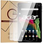 Doemoil for Acer Iconia Tab A10 2023 10.1" Tablet Tempered Glass Film Screen Protector High Definition Anti-scratch 9H HD Clear Bubble Free (2 PCS)