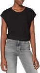 Name It Women's Nmmathilde S/S Loose Long Top Noos T-Shirt, Black, XS