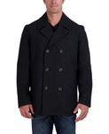 Nautica Men's Melton Peacoat, Charcoal, X-Large