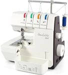 Upgraded Serger Overlock Sewing Machine, 2/3/4 Thread Capability, Easy Open Threading, Rolled Hem, Differential Feed, Pro Overlocker for Beginners and Tailors