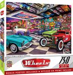 MasterPieces 750 Piece Jigsaw Puzzle for Adults, Family, Or Kids - Collector's Garage - 18"x24"