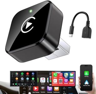 iGENJUN Wireless CarPlay Adapter 2026 Upgrade Mini Design, USB/USB-C Plug & Play Converts CarPlay to Wireless - Easy Use Fast Stable Connection Car Play for iPhone & Android