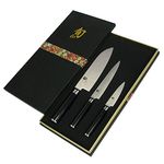 Kai Shun Classic Kitchen Knife Pack Of 3 - Alloy Steel, Black