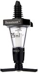 Beaumont Spirit Optics Dispenser Stamped 25ml, Black, Government Stamped, Professional Bar or Home Use, Alcohol Optics Dispenser, Precise Measurement, Leak Proof Rubber Seal, K493