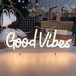 Good Vibes Table Number Neon Sign D