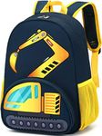 Toddler Backpack Boys Girls Cute Kids School Backpack Preschool Kindergarten Bookbags Nursery Daycare Toddler Bags, Excavator Truck-navy