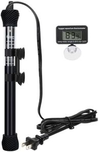 hygger ETL Certification Aquarium Heater, 50W/100W/200W/300W Submersible Fish Tank Thermostat Heater with Firm Double Pair Suction Cups for Coral Saltwater and Freshwater Tank with Thermometer (300W)