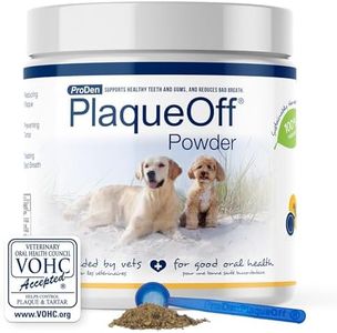 Proden PlaqueOff Powder for Dogs & Cats - Dog Breath Freshener & Plaque Remover Supplement - Pet Dental Care for a Healthy Mouth - Oral Care Pet Formula - 420 g