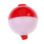 12pcs Assorted Sizes Fishing Bobber Round Floats Push Button Fishing Floats