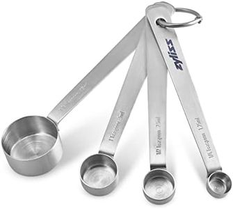 Zyliss Premium Stainless Steel Measuring Spoons - Stainless Steel Measuring Spoon Set - Dry Ingredient Nesting Measuring Spoons - Premium Bakeware & Kitchen Tools - 4 Piece