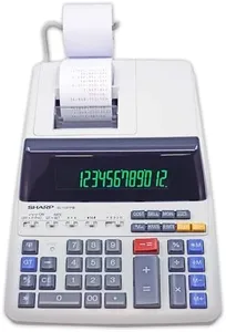 Sharp EL-1197PIII Heavy Duty Color Printing Calculator with Clock and Calendar