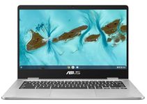 ASUS Chromebook 14.0" FHD Laptop - Intel Celeron N4020, 4GB RAM, 128GB eMMC, Chrome OS - Silver (C424MA-DH48F)
