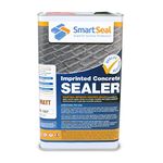 Smartseal Imprinted Concrete Sealer - MATT FINISH - Easy To Apply Driveway Sealer - Durable Outdoor Concrete Sealer for Stamped Concrete also known as Patterned Imprinted Concrete for Driveways and Patios - (5 Litres)