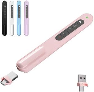 GUMENA Presentation Clicker for Powerpoint Presentations, Pink, A & C