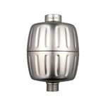 AquaBliss HD Heavy Duty High Output Shower Filter – Latest Superior Advanced 30x Filter Media - Universal Multi-Stage Shower Head Filter for Chemicals, Chlorine, Pesticides (SF500) - Brushed Nickel