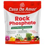 Casa De Amor Natural Rock Phosphate All Purpose Crushed Powder for Fruiting and Flowering Plants (900 gm)