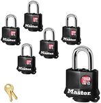 Master Lock (6) Keyed Alike Padlock