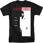 Trevco Mens Scarface Classic T-Shirt Short Sleeve T-Shirt - Black -