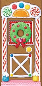 Beistle 20017 Gingerbread House Door Cover, 30" x 5'