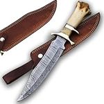 Handmade Damascus Knife Steel Hunti