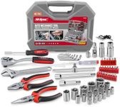 Hi-Spec 67pc Car Tool Kit & Home DIY Mechanic Tools Set - Hand Tools for Men with Socket Set, Wrench, and Ratchet in a Tool Box. Essential Tool Set for Repair and Maintenance