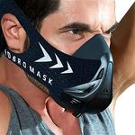 FDBRO Workout Fitness Mask, Workout Training Mask, Running Mask, Breathing Mask, Resistance Mask,Men Women Adult High Altitude Elevation Simulation Trainer (Black, Medium)