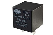 HELLA 4DB 003 750-711 Flasher Unit - 12V - 3-pin connector - Plugged - Electronic