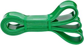 amazon basics, AmazonBasics Resistance and Pull up Band for Chin Ups, Pull Ups and Stretching (Resistance 22.7 Kg to 56.7 Kg), 1.75" wide, rubber, green