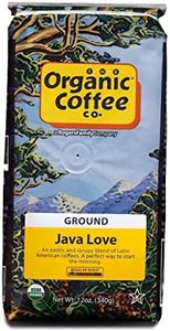 The Organic Coffee Co. Ground Coffee - Java Love (12oz Bag), Medium Roast, USDA Organic