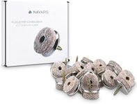 Navaris Felt Pads for Furniture (20 Pieces) - 1" Round Screw-in Pad Sliders for Chair Legs and Feet - Floor Gliders to Protect Hardwood Floors