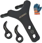 GEAROLL Lower Control Arm Prying Tool with Two Pry Bar Wrench Adaptor Head, Suspension Specialty Arm Lever Bushing Tool, Ratchet Pry Bar Attachment, Compatible with 1/2" Drive Extension Breaker Bar