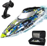BEZGAR TX123 Remote Control Boats - Fast Speed RC Boat 32+ KPH with A Portable Suitcase for Lakes & Pools & Salt Water, Summer Toys for Adults and Ideal Gifts for Kids Boys Age 6 7 8-12 Years Old