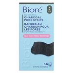 Bioré Deep Cleansing Charcoal Pore Strips Value Pack for Instant Pore Unclogging and Blackhead Removal (14 Count)