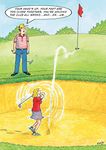 Rainbow Cards - Lady Golfer Bunker