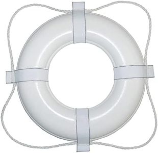 Taylor Made Products 380 30 Life Ring, White with White Rope