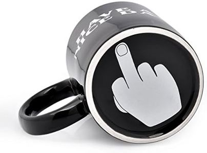 DS. DISTINCTIVE STYLE Have A Nice Day Mug Middle Finger Mug 300ml Ceramic Coffee Cup Funny Birthday Gifts - Black