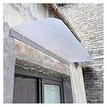 Front Door Canopy Cover, Porch Outdoor Awning Shelter Window Rain Roof Shelter Cover UV Protection Polycarbonate Roofing Sheets Waterproof Over, for Patio Back Door Canopies (Color : Matte, Size : 4