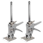 MEETOZ Hand Lifting Tool Jack Heavy Duty 2Pcs,Multi-Function Height Adjustment Lifting Device That Can Support Slow & Speed Down,Suitable for Installing Cabinets,Flooring & Windows,Load 880LBS/400KG