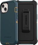 OtterBox iPhone 13 (ONLY) Defender Series Case - Hunter Green, Rugged & Durable, with Port Protection, Includes Holster Clip Kickstand