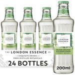 London Essence, Blood Orange & Elderflower Tonic, Premium Cocktail Mixer, 200ml, Pack of 24 bottles, No Artificial Colours Preservatives or flavours, Low Calorie