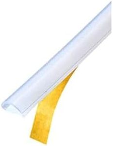 C.R. Laurence S1LBT2 Shower Door Translucent Silicone Bulb Seal with Pre-Applied Tape for 1/16" to 3/16" Gap - 95 in Long
