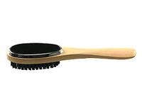 3 in 1 clothes brush, lint brush, and pet hair removal brush, with wooden shoe horn handle