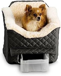 Snoozer Pet Products â€“ Lookout II Dog Car Seat, Small â€“ Black Quilted
