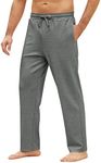 COOFANDY Men's Lightweight Sweatpants Casual Loose Fit Elastic Waist Pant with Pockets Grey