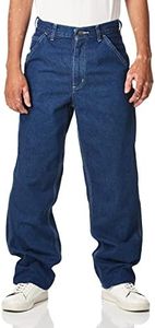 Carhartt Men's Washed Denim Original Fit Work Dungaree B13,Darkstone,34 x 32