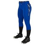 CHAMPRO Leadoff Traditional Women's Low-Rise Pant, Women's Small, Royal